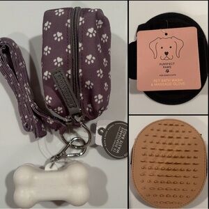 Bath & Body Works pet leash, Pocketbac holder bone / bath & massage glove / NEW